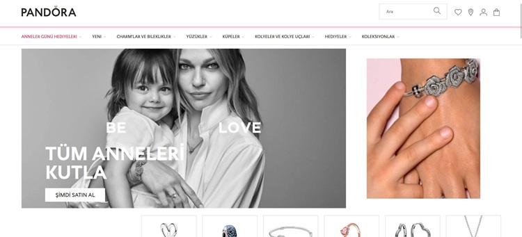 فروشگاه آنلاین پاندورا (Pandora)